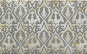 کاغذ دیواری کلاسیک با طرح اسلیمی محو و رنگ‌های خنثی مناسب برای اتاق خواب، پذیرایی و پشت تخت خواب