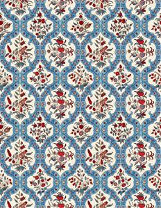 کاغذ دیواری گل‌گلی با نقوش بته‌جقه و طرح قالی سنتی برای دکوراسیون داخلی منازل، چاپ روی کوسن و روتختی و دکوراسیون کافه