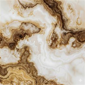 طرح سنگ عقیق کرم و قهوه‌ای با امواج طبیعی و زیبا جهت چاپ کاغذ دیواری سه بعدی، تابلوی دکوراتیو و استفاده در فضاهای کلاسیک مانند دفتر کار و ویلا