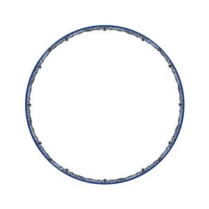فریم دایره‌ای تزیینی با نقوش اسلیمی آبی ظریف مناسب چاپ روی بشقاب تزیینی، کوسن و حاشیه آینه‌های دکوراتیو