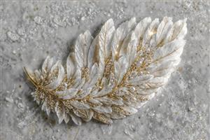 تصویر لوکس پر جواهرنشان سفید و طلایی مناسب پوستر دیواری سالن پذیرایی، راهروهای عریض و چاپ روی پنل های دکوراتیو دیواری