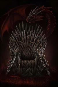 اژدهای قرمز و تخت آهنین پادشاهی ویژه طرفداران سریال‌های فانتزی برای پوستر دیواری اتاق نوجوان و گیمینگ