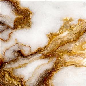 طرح لوکس سنگ عقیق سفید و طلایی با رگه‌های پهن برای پوستر دیواری پشت تلویزیون و تولید پوسترهای دیواری عریض
