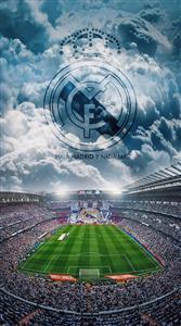 پوستر دیواری ورزشی استادیوم سانتیاگو برنابئو و لوگوی رئال مادرید برای اتاق نوجوان و باشگاه‌های ورزشی