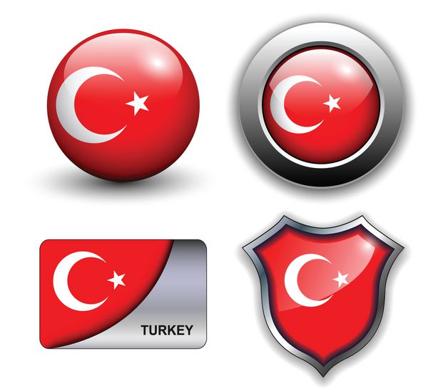 تم نمادهای پرچم ترکیه