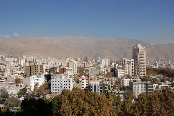 منظره شهر تهران ایران