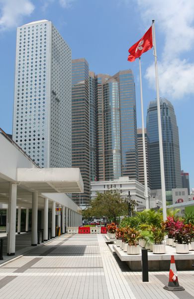 نمای در منطقه تجاری مرکزی - هنگ کنگ