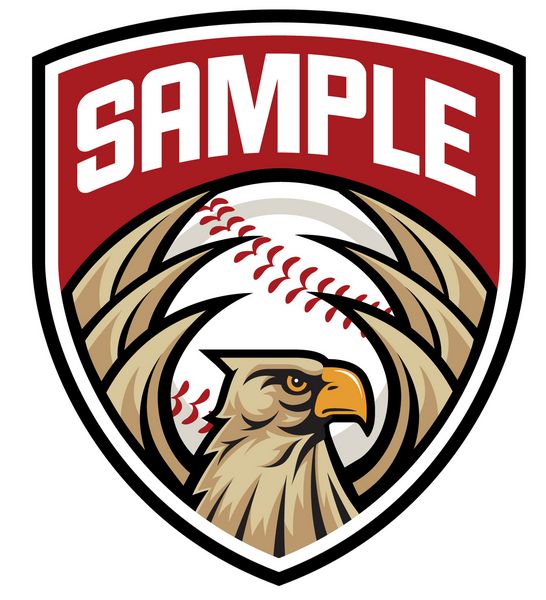 وکتور از تاج عقاب برای استفاده به عنوان طلسم یا لوگو برای باشگاه های بیسبال تیم ها مدارس و غیره