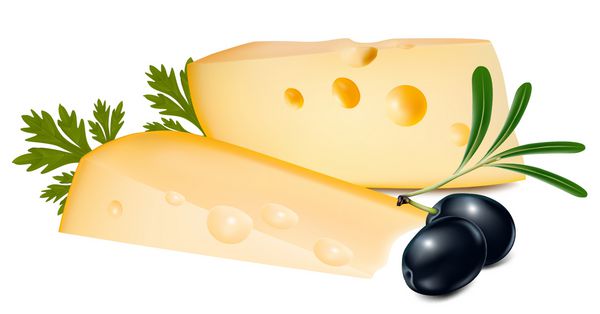 وکتور پنیر با زیتون