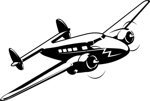 هواپیمای رترو کارتونی هواپیماهای وکتور بیشتری را در نمونه کارها من می بینید