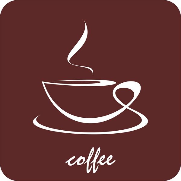 فنجان قهوه در پس زمینه قهوه ای تیره - تصویر تلطیف شده از تصویر می توان برای طراحی منو رستوران یا کافه استفاده کرد