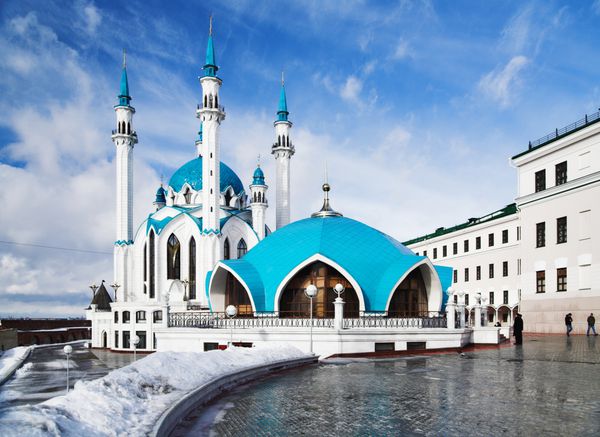 مسجد قلشریف در کازان کرملین تاتارستان روسیه