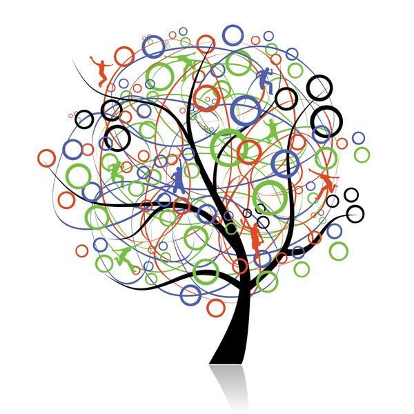 اتصال مردم درخت وب