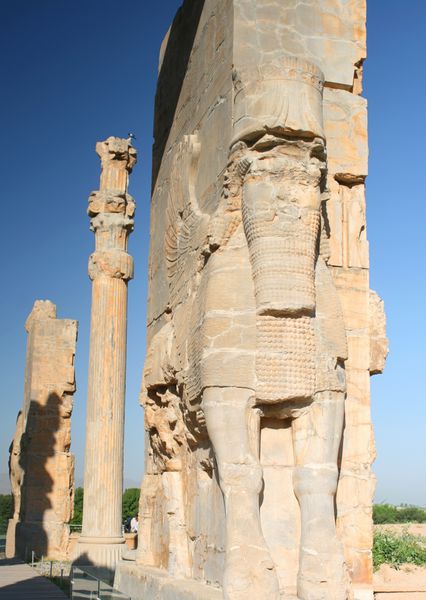  عکس تخت جمشید در زمان هخامنشیان