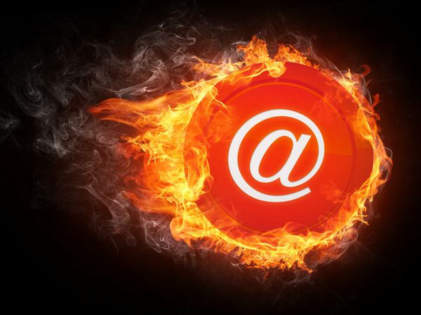 ایمیل در Fire گرافیک کامپیوتری