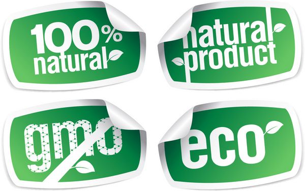 مجموعه برچسب های محصولات زیست محیطی بدون GMO