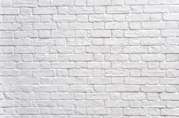 یک دیوار آجری سفید