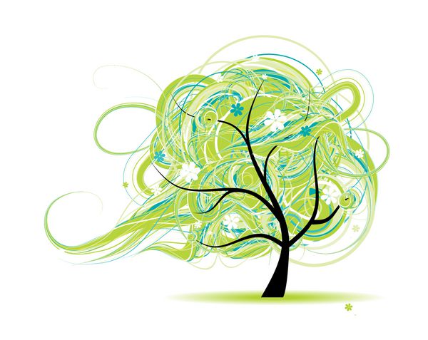 درخت هنر زیبا برای طراحی شما