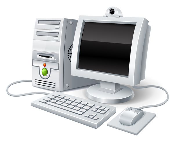 کامپیوتر کامپیوتر با صفحه کلید مانیتور و ماوس