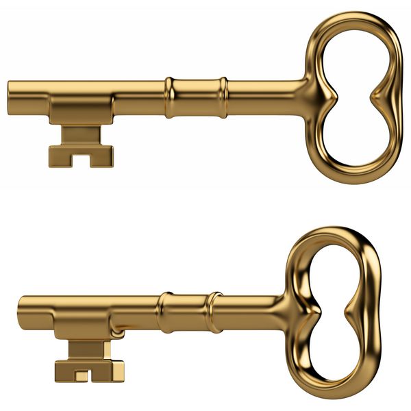 کلید طلایی جدا شده