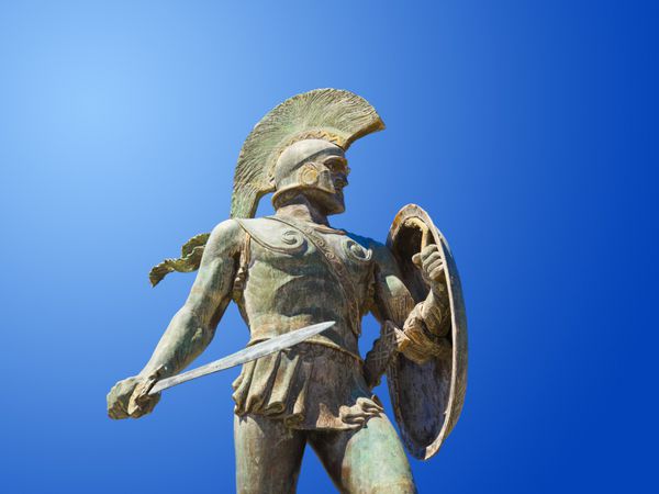 مجسمه پادشاه لئونیداس در اسپارت یونان - پیشینه تاریخ