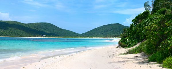 ماسه های سفید و زیبا ساحل فلامنکو را در جزیره کولبرا پورتوریکویی پر کرده است