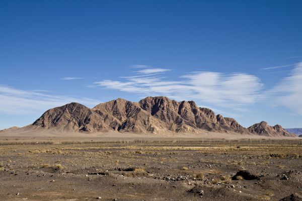 صحرای صخره ای واقع در نزدیکی ارگ رایان جنوب ایران