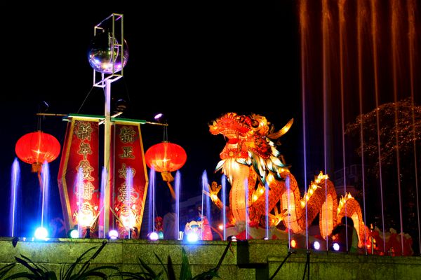 جشنواره سال نو چینی فانوس اژدها در تایلند