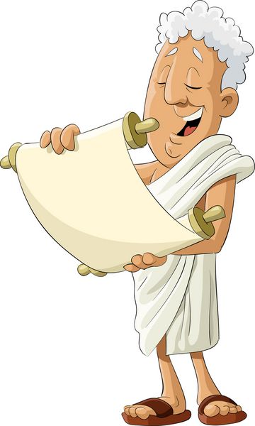 یونان باستان طومار وکتور را می خواند