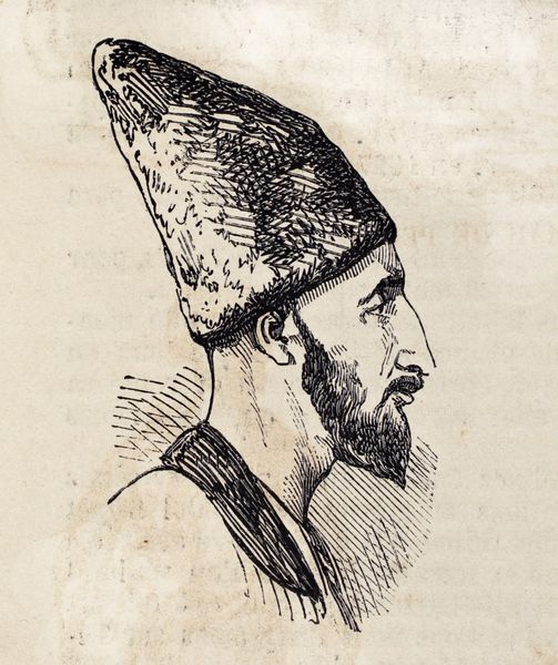 تصویر عتیقه تصویری از مرد ایرانی را نشان می دهد تصویر اصلی حکاکی شده بر روی طرح توسط E Duhousset در LIllustratio n Journal Universel پاریس 1860 منتشر شد