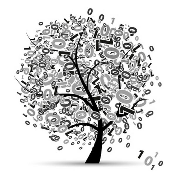 شبح درخت دیجیتال اعداد