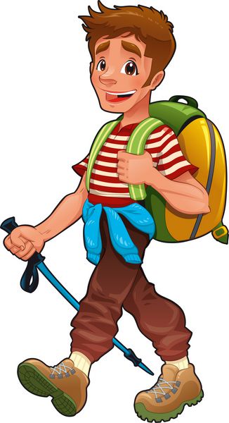 پسر کوهنوردی وکتور خنده دار و شخصیت جدا شده کارتونی