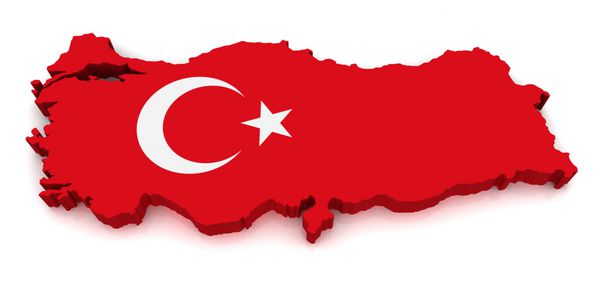نقشه سه بعدی ترکیه