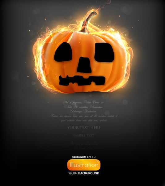 سوزاندن کدو تنبل برای طرح هالووین