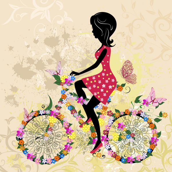 دختر دوچرخه سوار گرانج