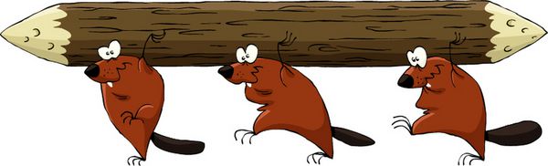 Beavers کارتونی دارای یک سیاهه وکتور است