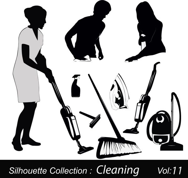 وکتور illustration Housew ork and Cleaning