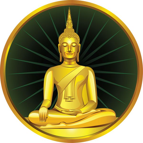 مجسمه طلایی بودای تایلندی مجسمه بودا در تایلند