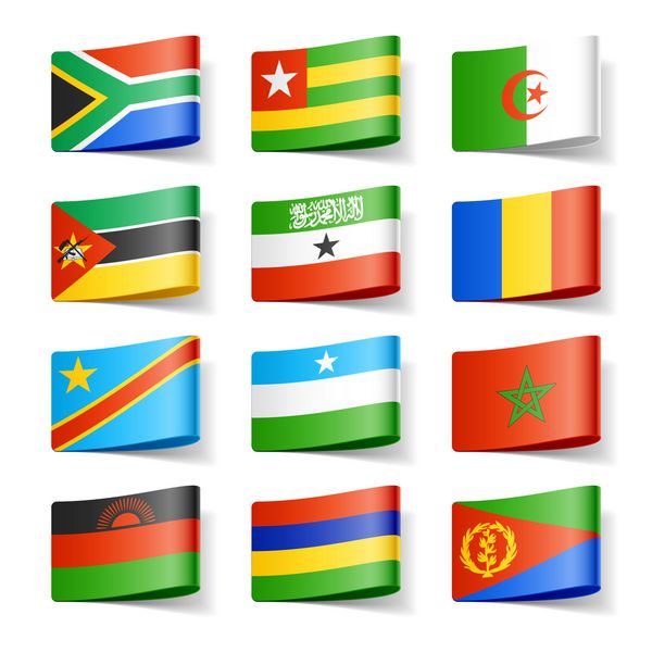 پرچم های جهان آفریقا بردار