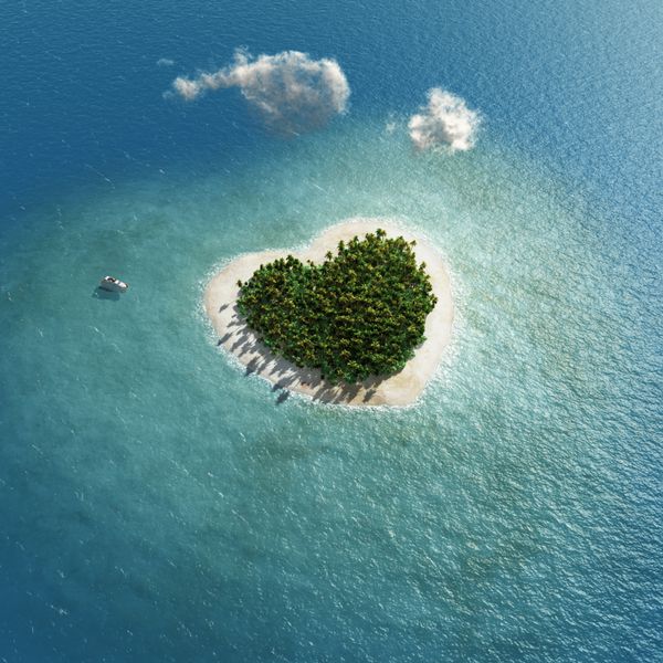 جزیره گرمسیری قلبی شکل
