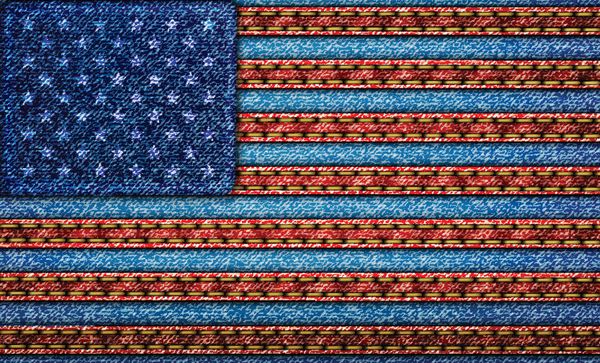 پرچم ایالات متحده آمریکا پس زمینه جین