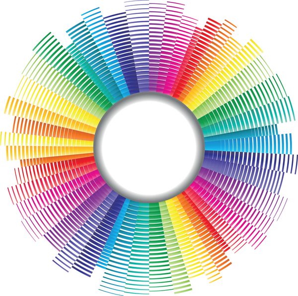پالت رنگ برداری طیف رنگی