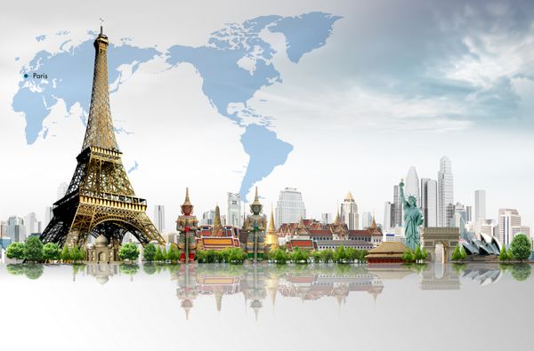 مفهوم سفر برج ایفل پاریس