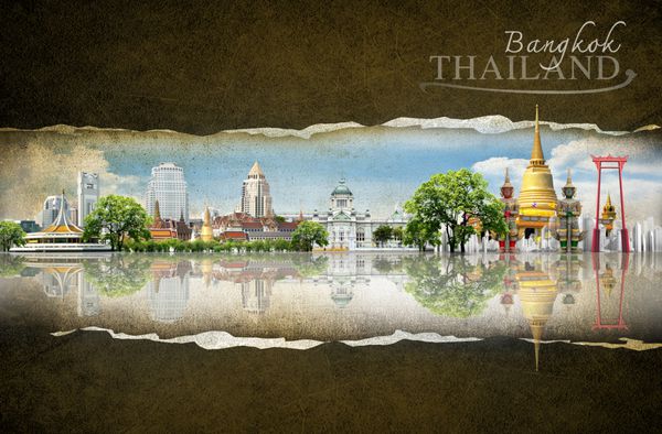 مفهوم پس زمینه سفر تایلند بانکوک