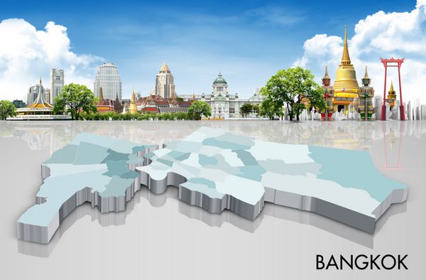 مفهوم پس زمینه سفر تایلند بانکوک