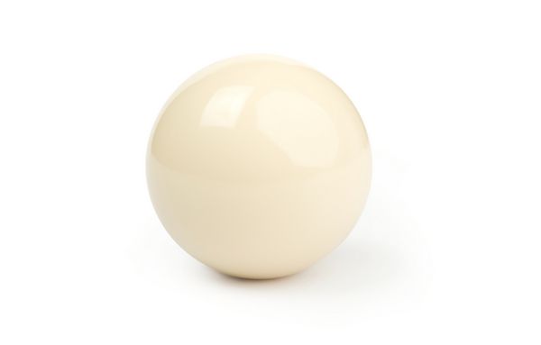 تصویری از یک توپ سفید برای بیلیارد