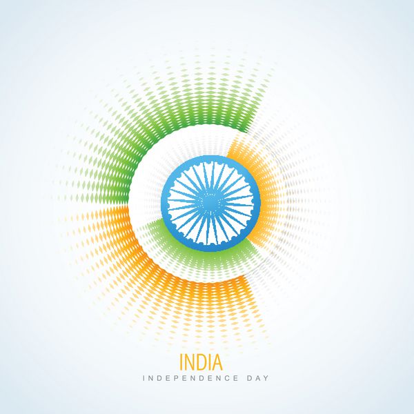 طرح وکتور پرچم هند به سبک خلاقانه
