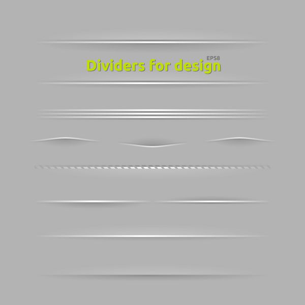 تقسیم کننده برای طراحی مجموعه ای از عناصر طراحی با سایه های مختلف