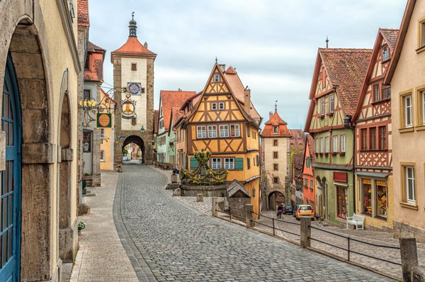 Rothenburg ob der Tauber شهر قدیمی تاریخی معروف آلمان اروپا