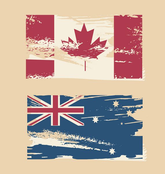 پرچم گرانج استرالیا پرچم کانادا